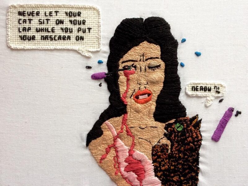 Lucy Sharkey embroidery